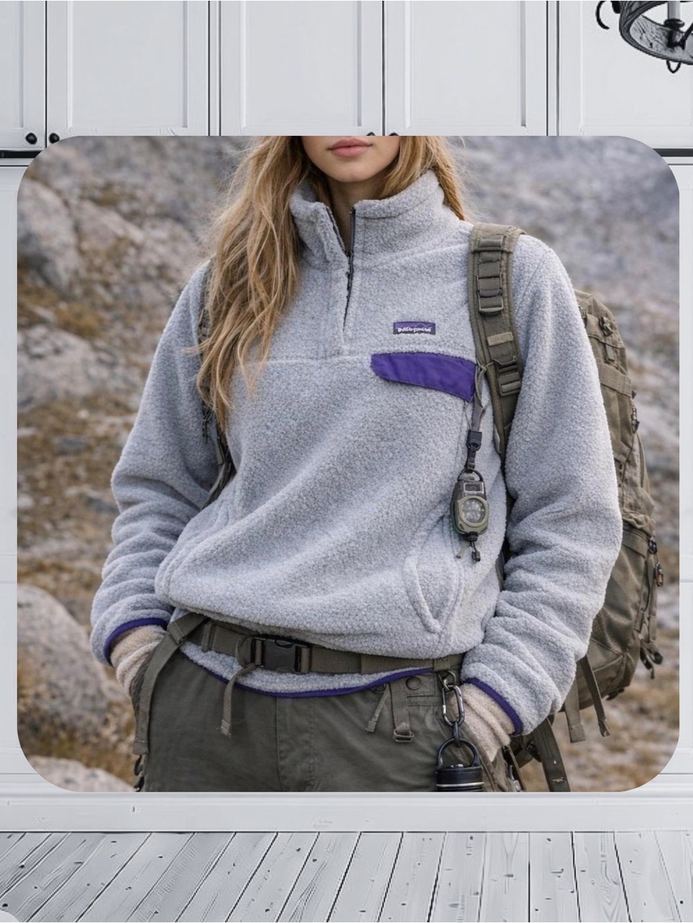 Patagonia Gray Fleece Lined Women's Underwear - Medium